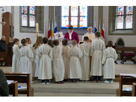 Dankgottesdienst der Kommunionkinder (Foto: Karl-Franz Thiede)